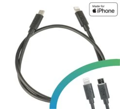 Câble De Charge Micro USB A - Apple Lightning - Mfi
