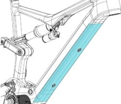Orbea Rise 2023/24 - Protection De Tube Diagonal Transparente